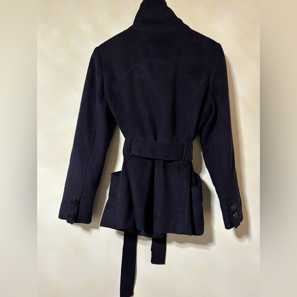 Steve Madden belted Mock Neck Peacoat Outerwear - Picture 5 of 5